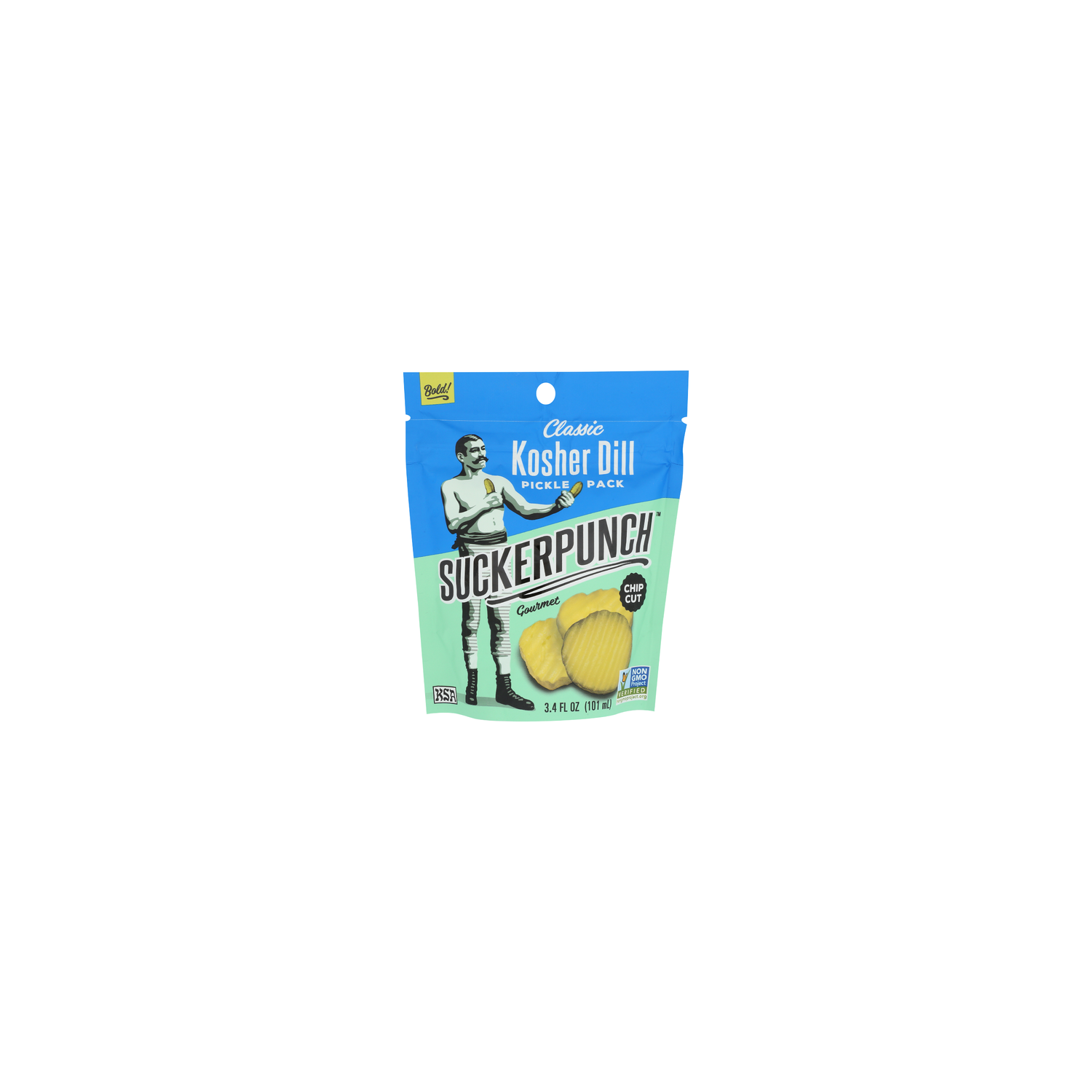 Suckerpunch Gourmet Classic Dill Pickle Chips - 3.4 Fluid Ounce Image 1 of 4