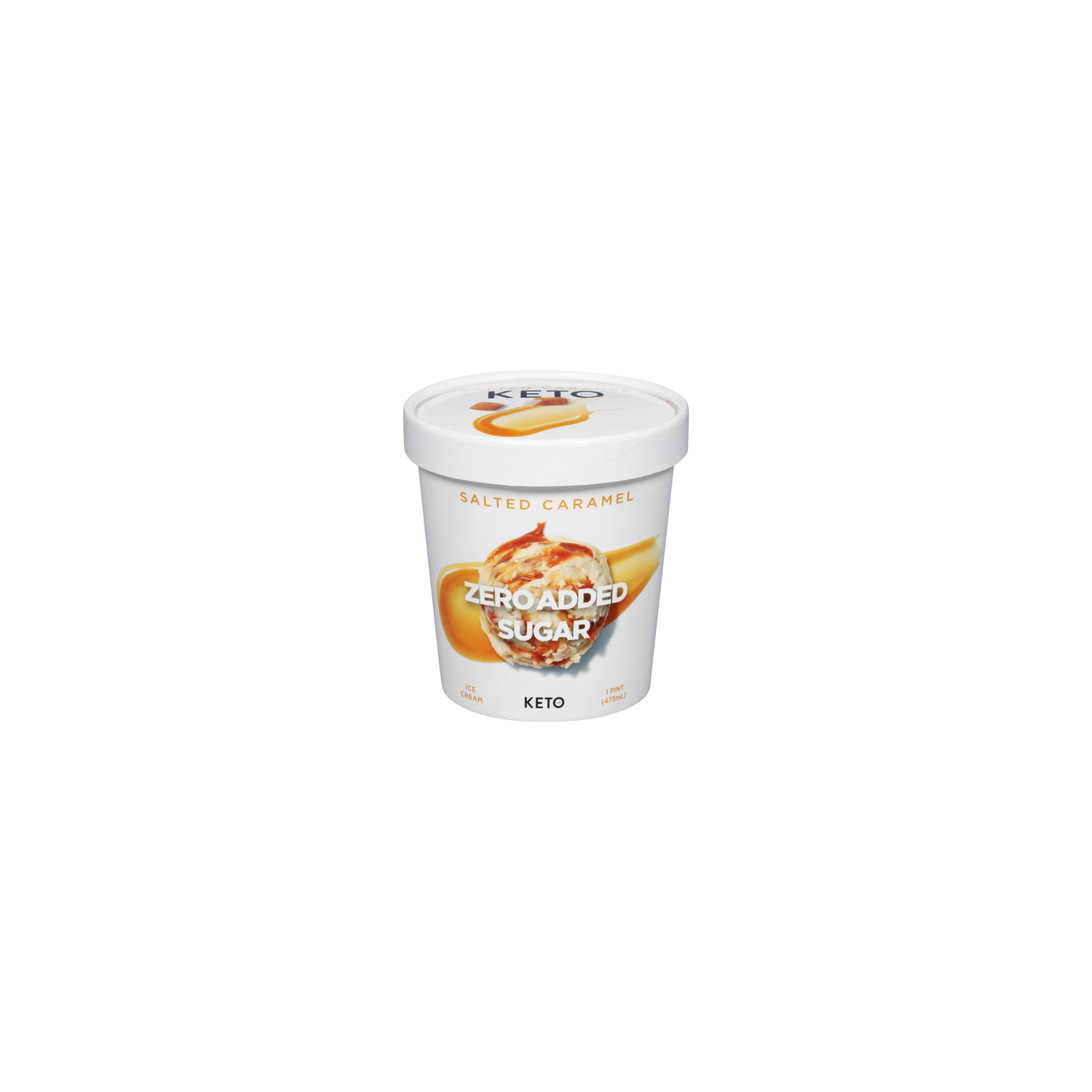 Keto Pint Sea Salt Caramel Ice Cream - 1 Pint Image 1 of 4