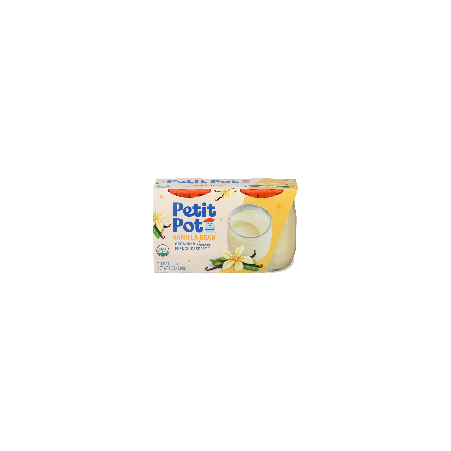 Petit Pot Vanilla Bean Organic French Dessert - 4 Ounce - 2 Count Image 1 of 4