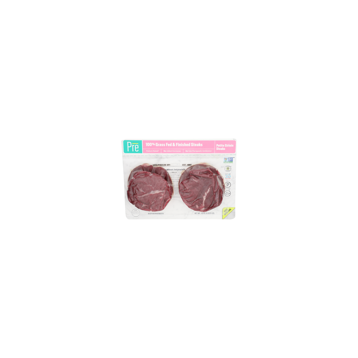 Pre Petite Sirloin Steaks - 10 Ounce Image 1 of 4