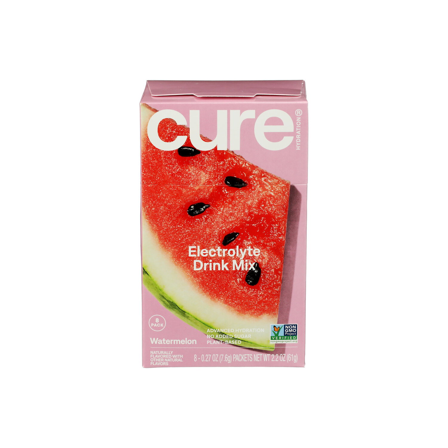 Cure Watermelon Hydrating Electrolyte Drink Mix - 0.27 Ounce - 8 Count Image 1 of 3