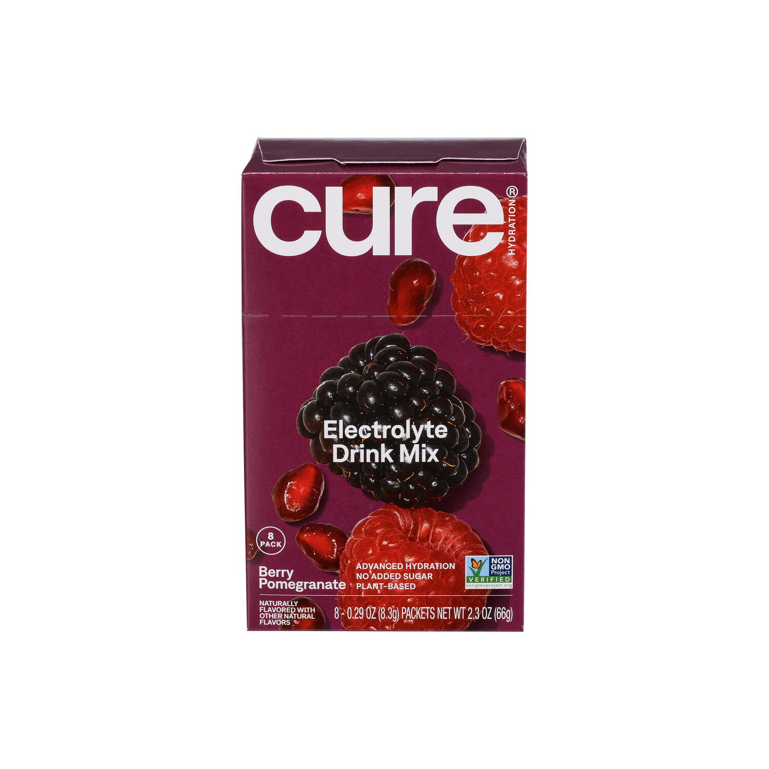 Cure Hydration Mix Berry Pomegranate - 0.29 Ounce - 8 Count Image 1 of 3