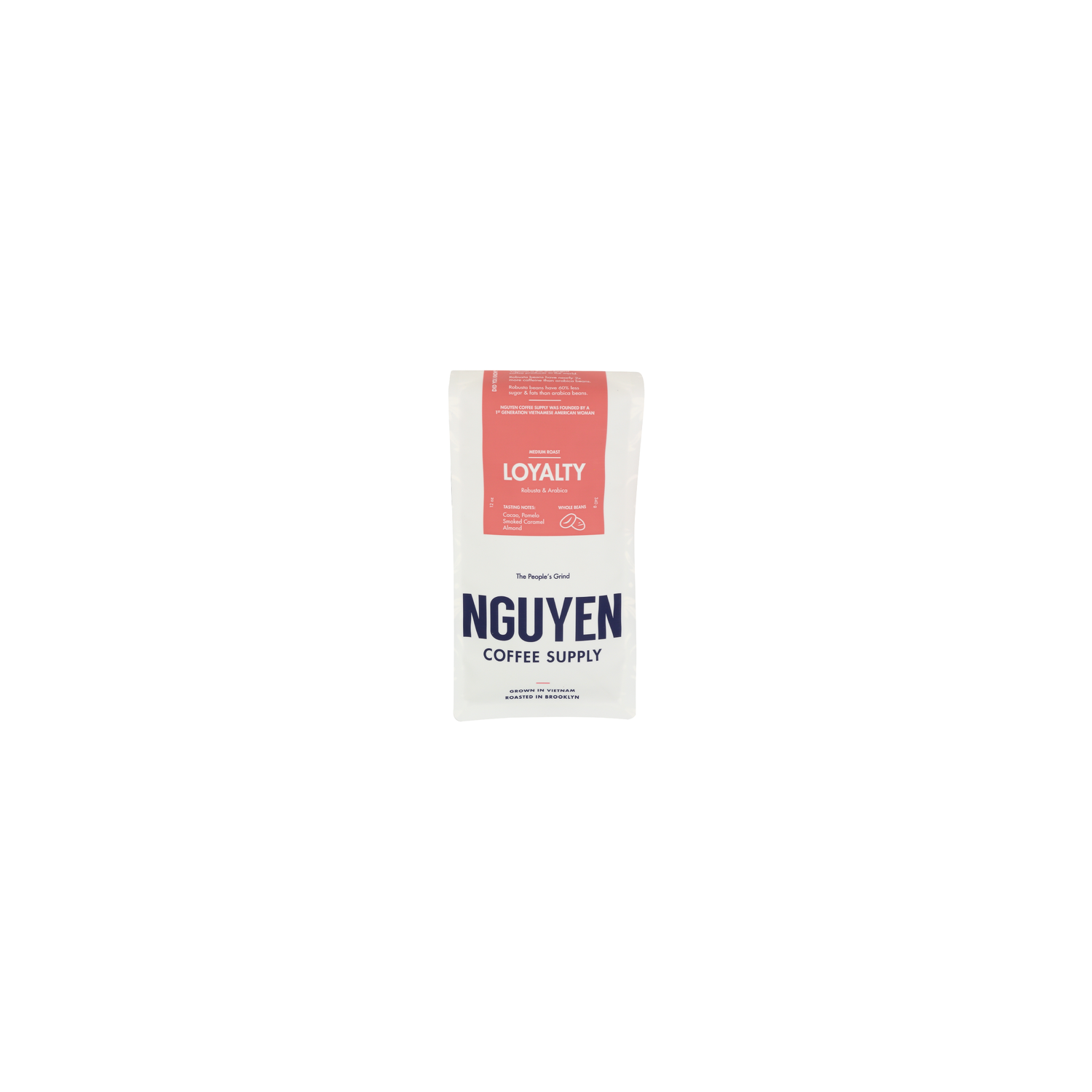 Nguyen Coffee Supply Loyalty Robusta & Arabica Blend Whole Beans Vietnamese - 12 Ounce Image 1 of 2