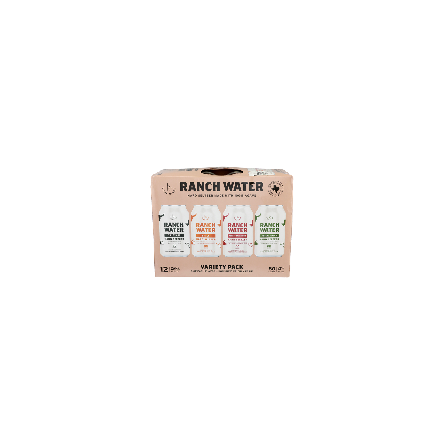 Lone River Original, Spicy, Rio Red Grapefruit And Prickly Pear Variety Pack Hard Seltzer - 12 Count Image 1 of 4