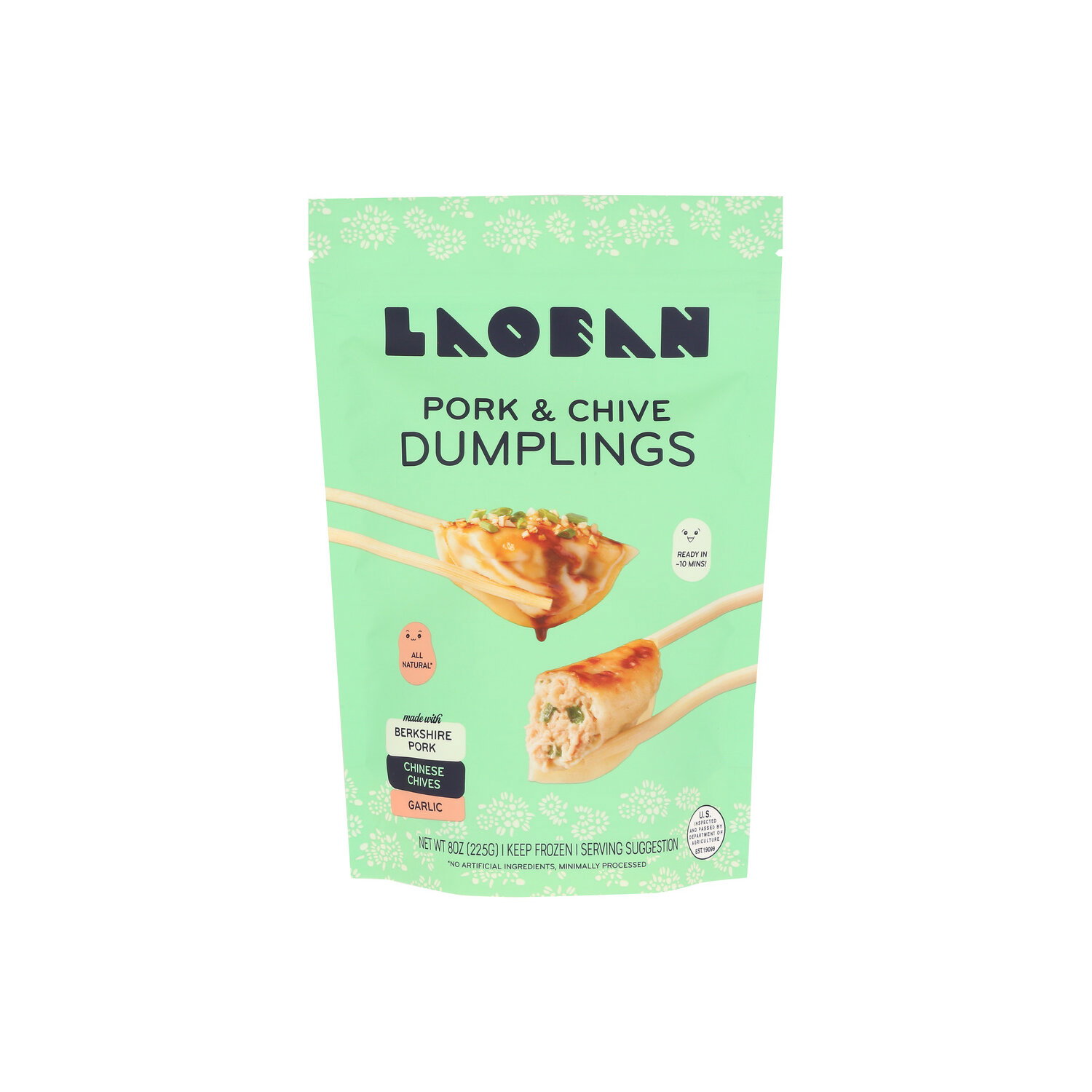 LAOBAN DUMPLINGS Pork & Chive Dumplings - 8 Ounce Image 1 of 4