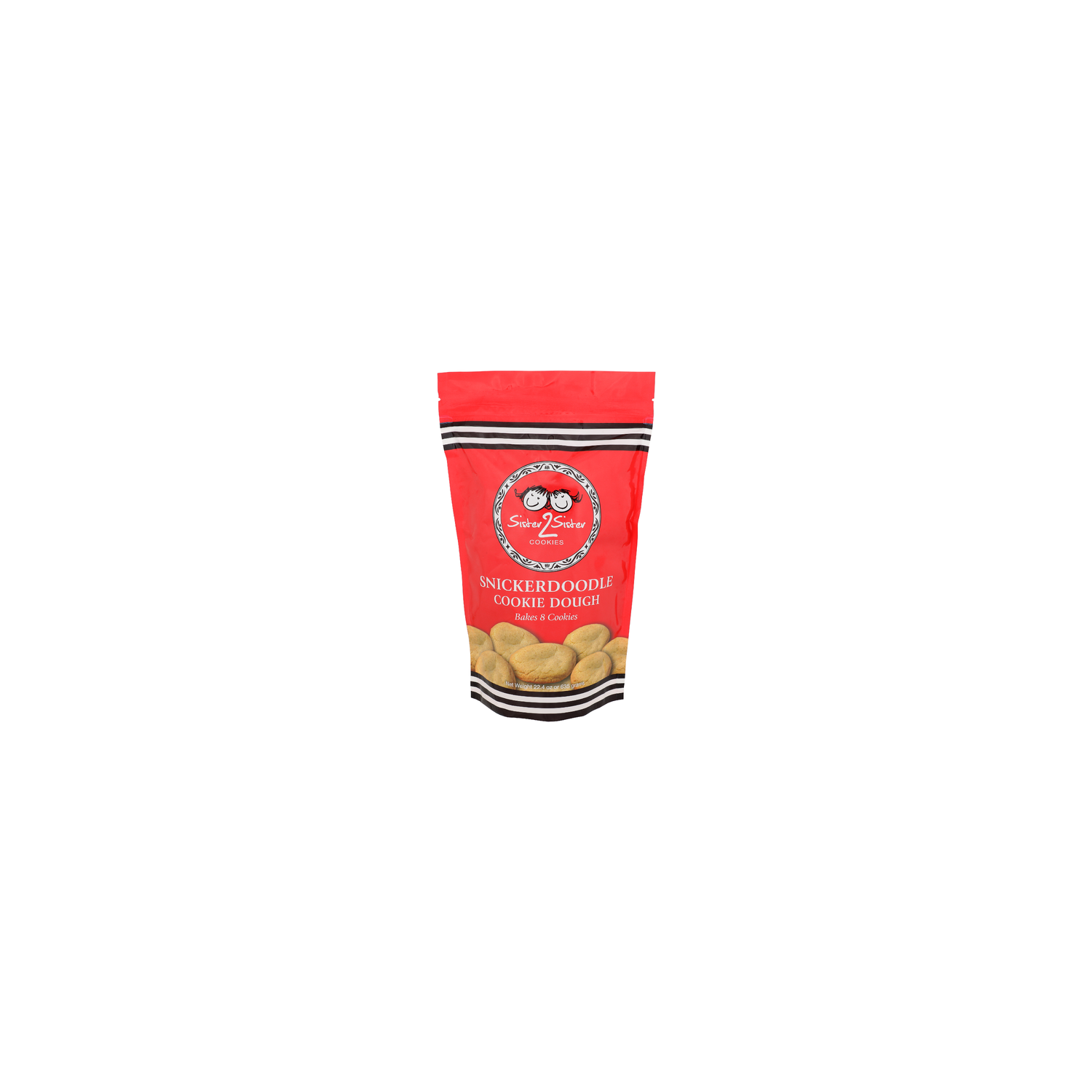 Sister 2 Sister Cookies Snickerdoodle Sistersister Cookies Cookie Dough - 2.8 Ounce - 8 Count Image 1 of 4