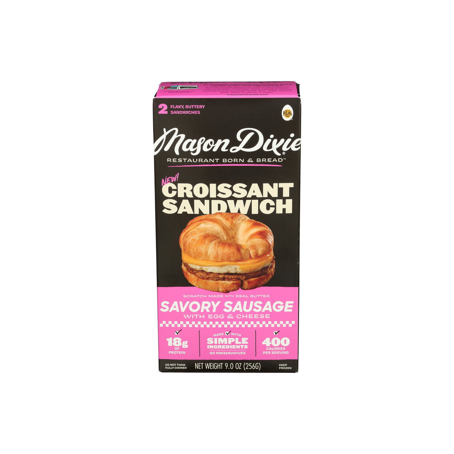 Mason Dixie Savory Sausage With Egg & Cheese Croissant Sandwich - 4.5 Ounce - 2 Count Image 1 of 4