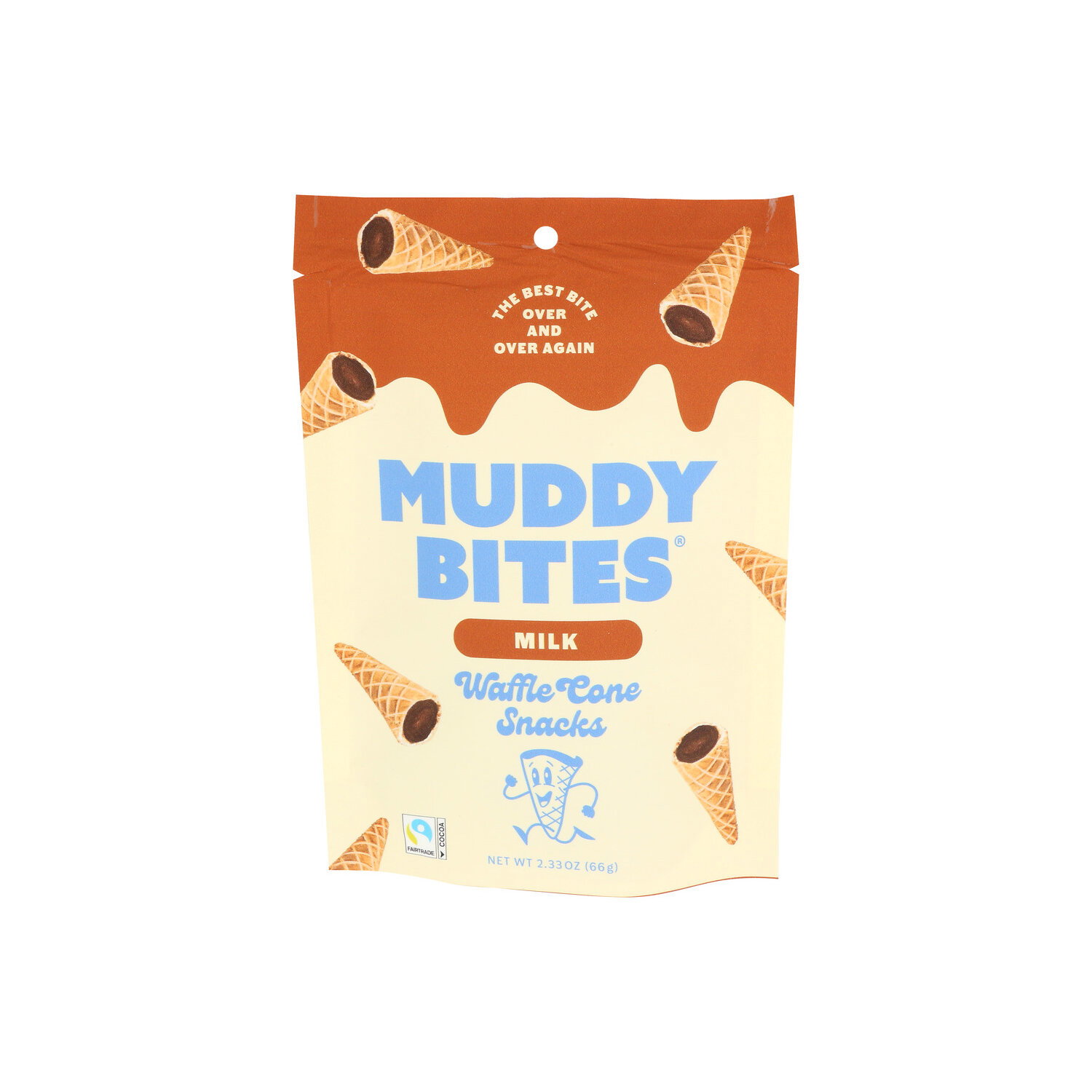 Muddy Bites Milk Chocolate Waffle Cone Snacks - 2.33 Ounce Image 1 of 4