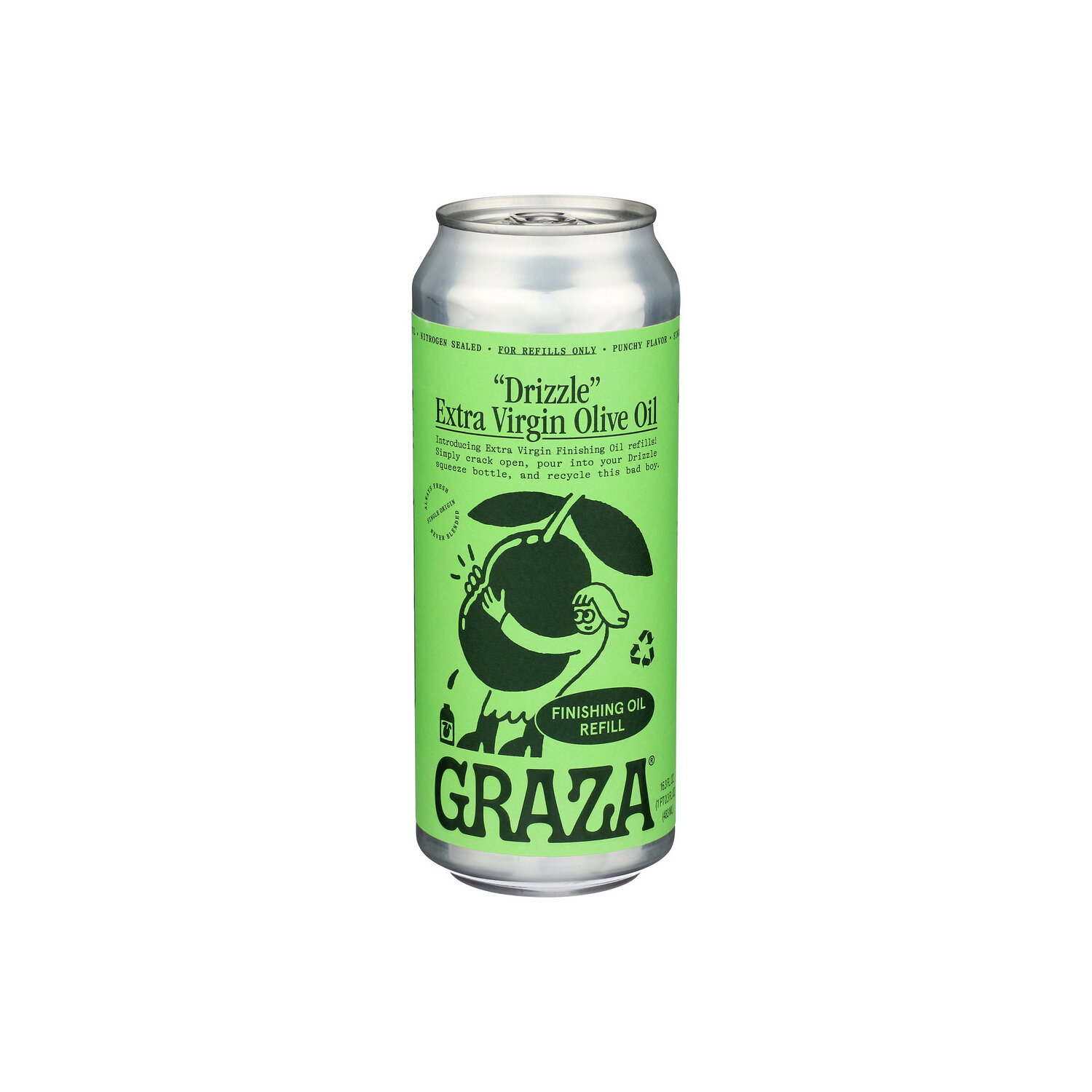 Graza Single Origin Olive Oil Drizzle Refill Can - 16.3 Fluid Ounce Image 1 of 4