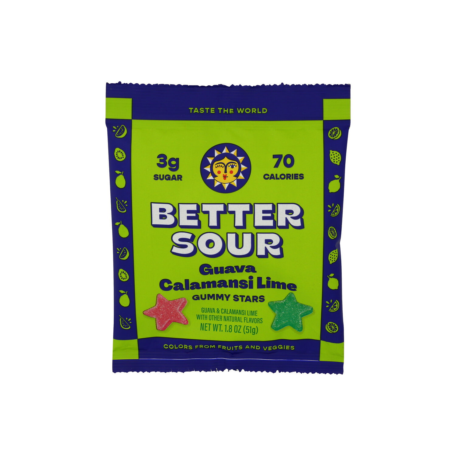 Better Sour Guava Calamansi Lime Gummy Stars - 1.8 Ounce Image 1 of 4