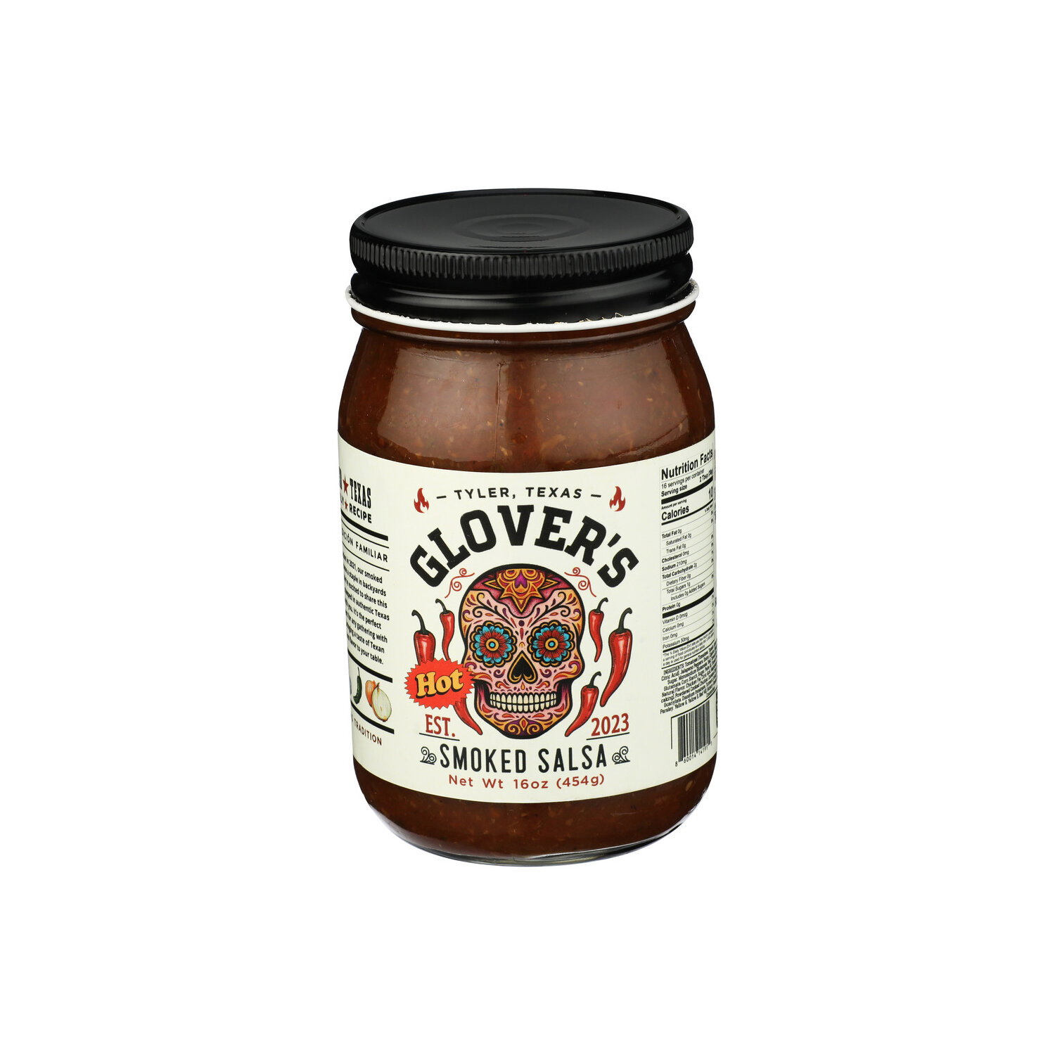 GLOVER's Smoked Salsa Smoke Hot Glovers - 16 Ounce Image 1 of 4