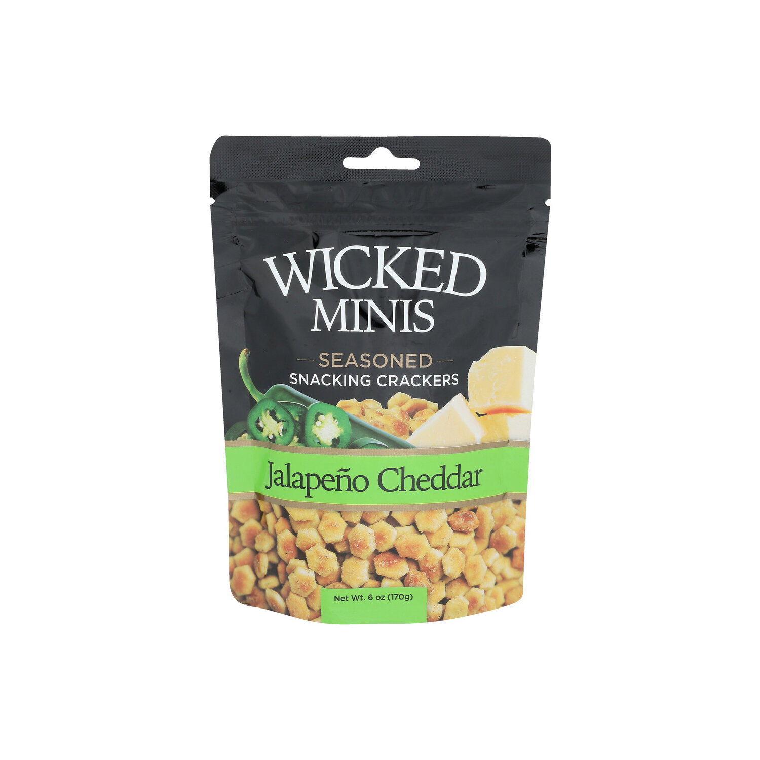 Wicked Minis Jalapeno Cheddar Seasoned Oyster Crackers - 6 Ounce Image 1 of 4