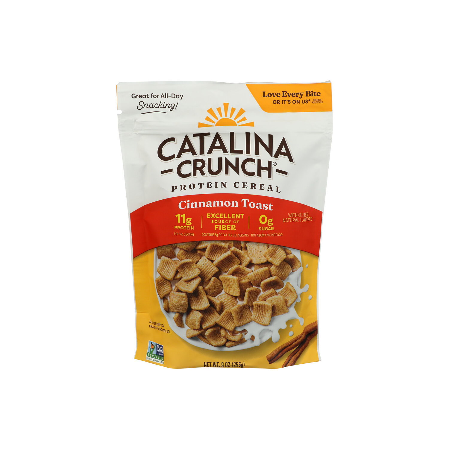 Catalina Crunch Cinnamon Toast Gluten Free, Vegan, Sugar Low Fat Protein Cereal - 9 Ounce Image 1 of 4