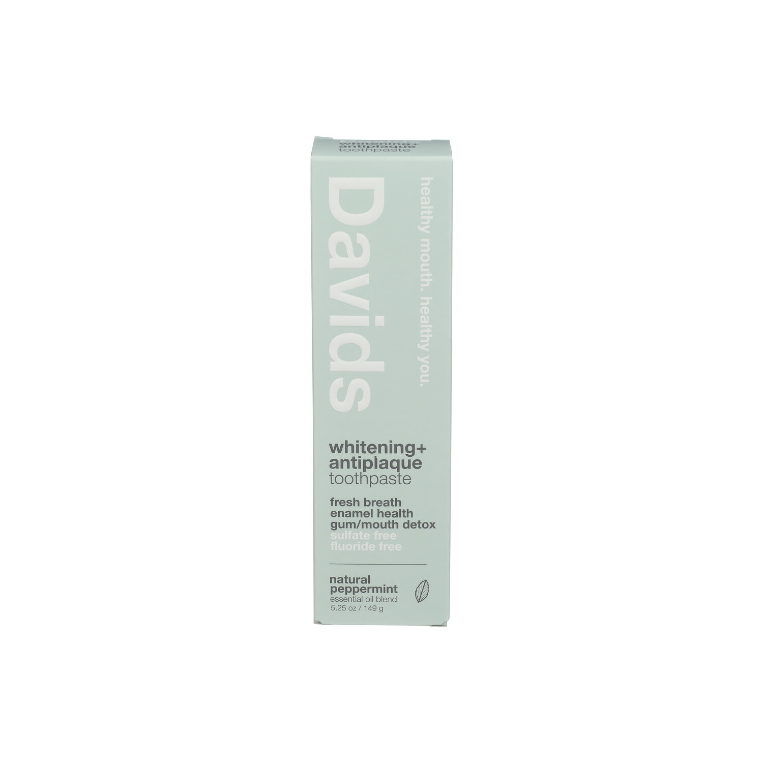 Davids Peppermint Premium Natural Toothpaste - 5.25 Ounce Image 1 of 4