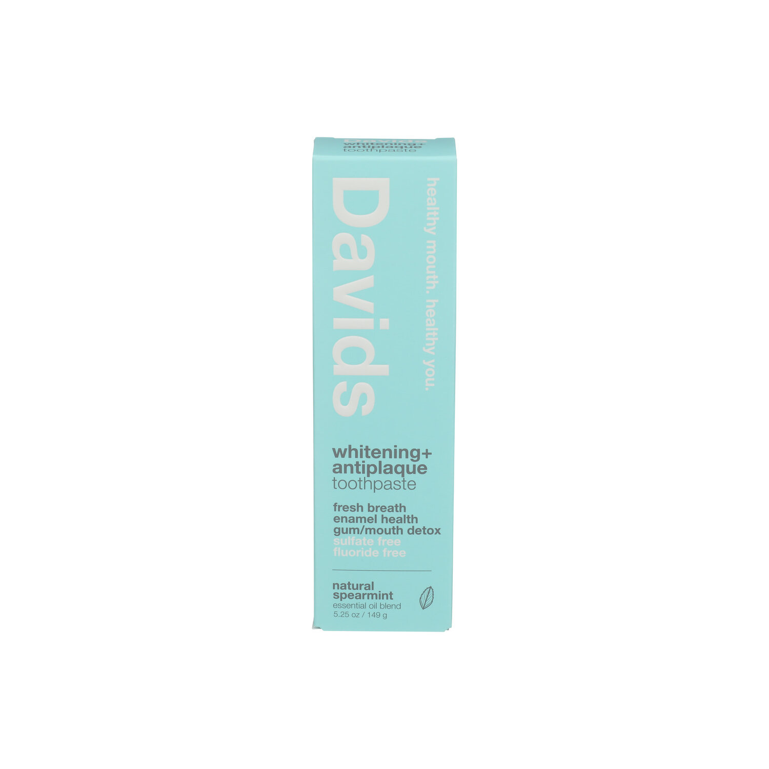 Davids Spearmint Premium Natural Toothpaste - 5.25 Ounce Image 1 of 3