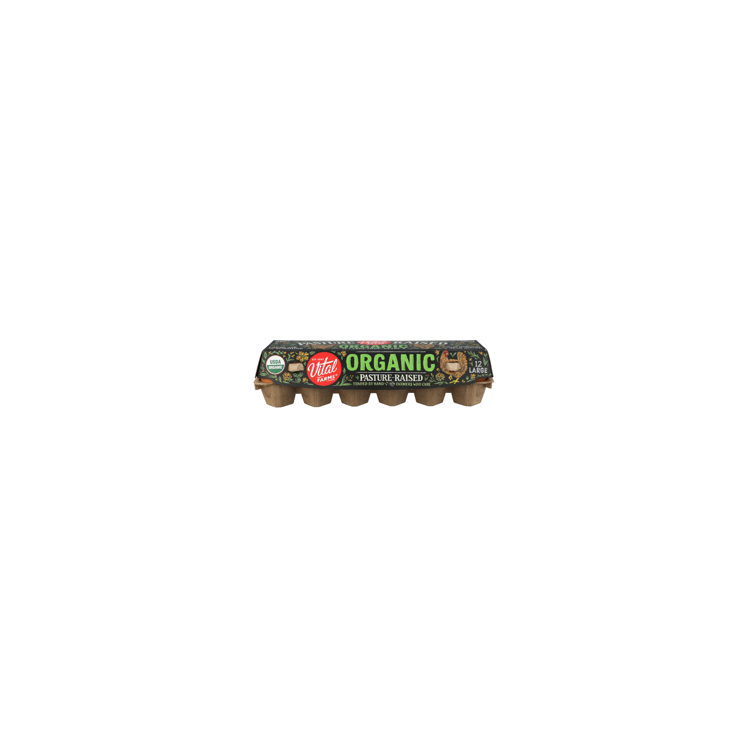 Vital Farms Grade A Organic Pasture-Raised Large Eggs - 12 Count Image 1 of 3