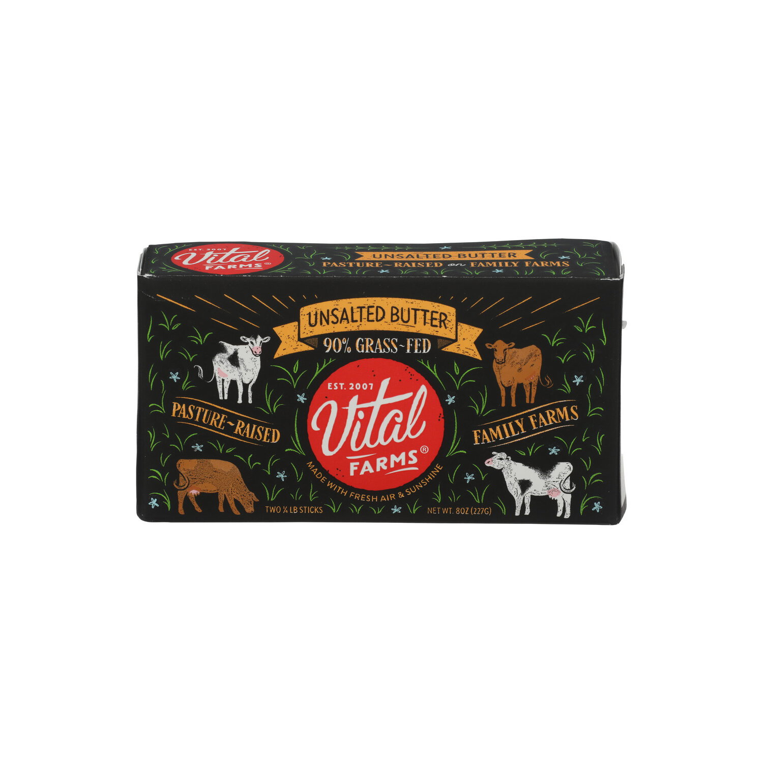 Vital Farms Unsalted Sticks Butter - 4 Ounce - 2 Count Image 1 of 4