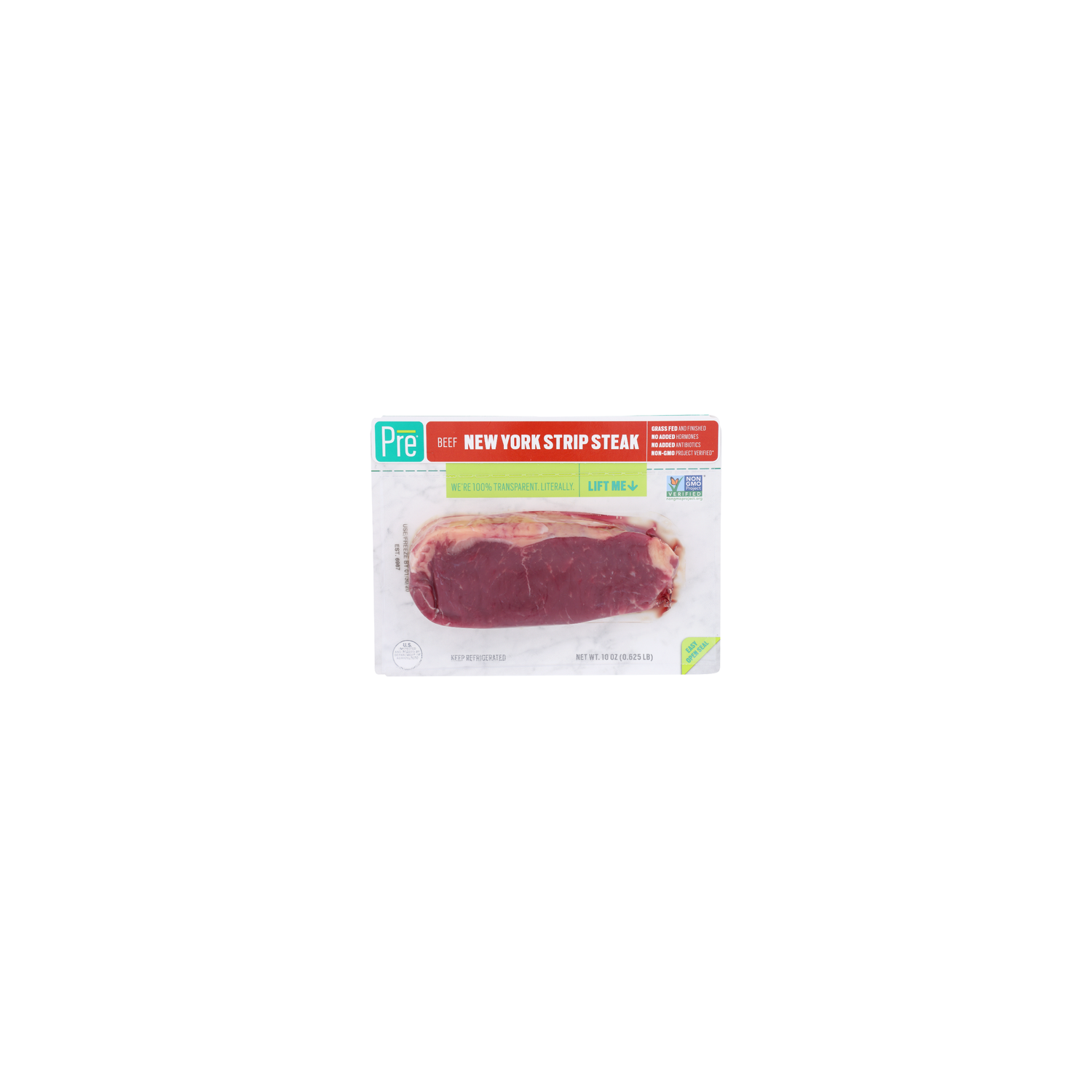 PRE New York Strip Steak - 10 Ounce Image 1 of 2