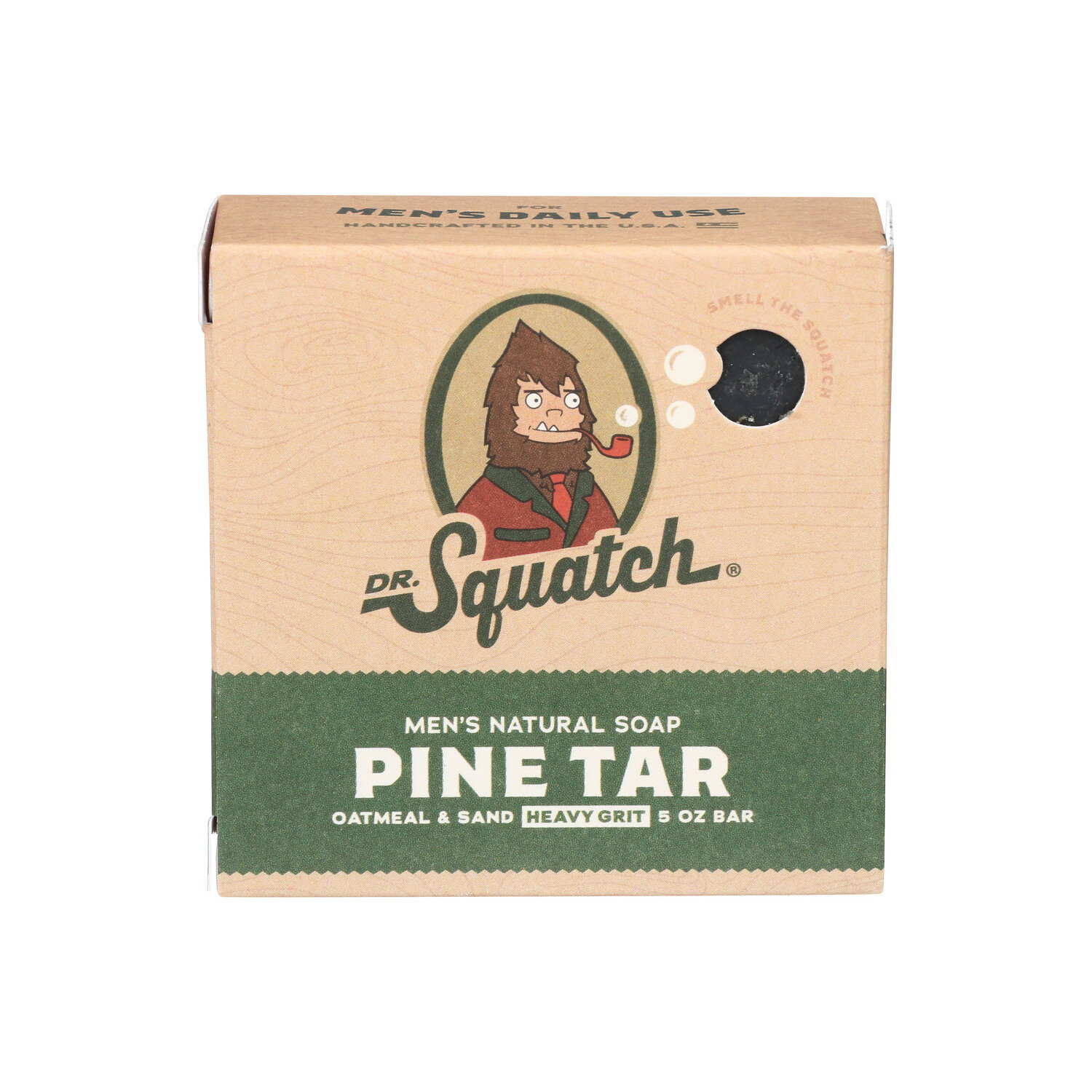 DR. Squatch Pine Tar Heavy Grit Men's Natural Bar Soap - 5 Ounce Image 1 of 3