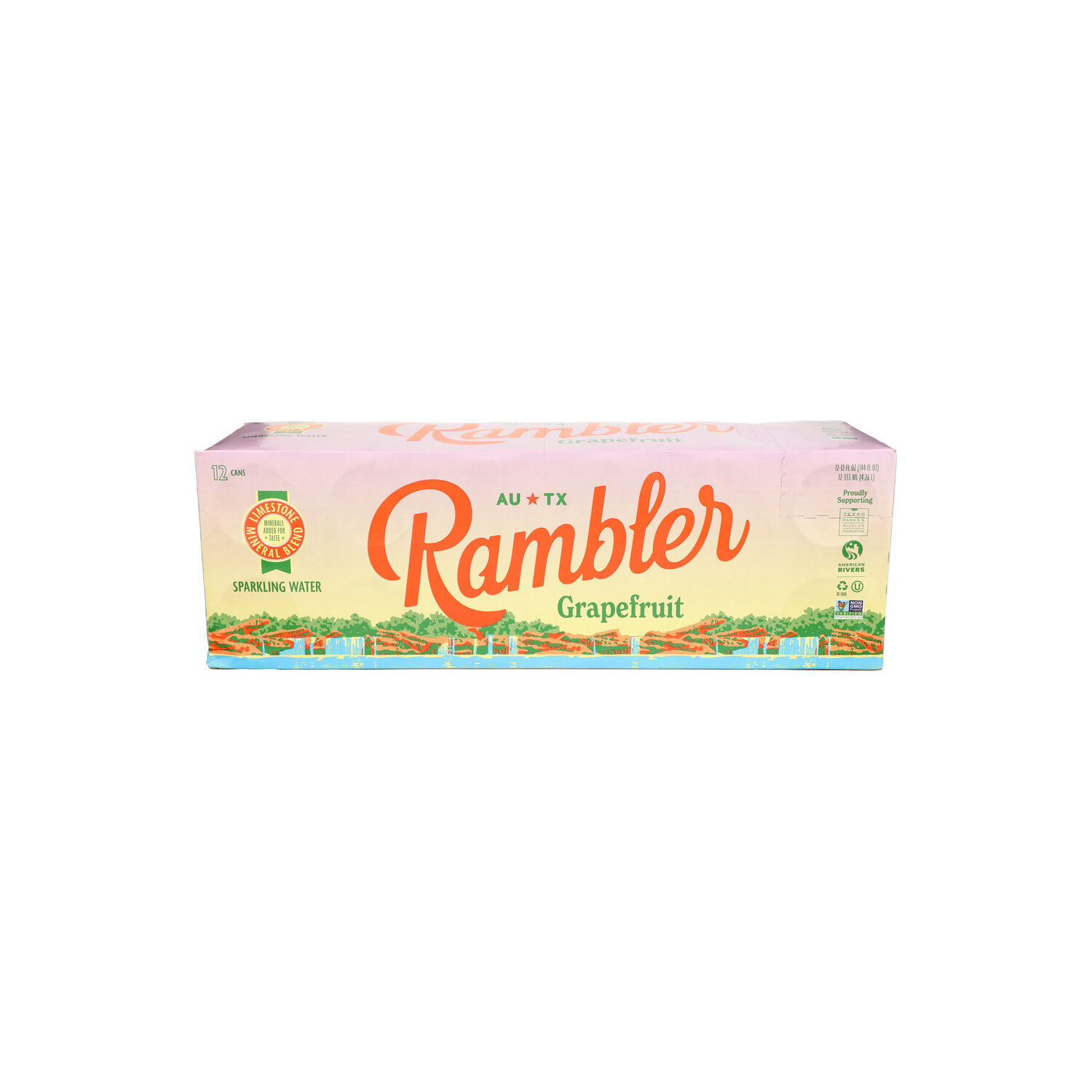 Rambler Grapefruit Sparkling Water - 12 Fluid Ounce - 12 Count