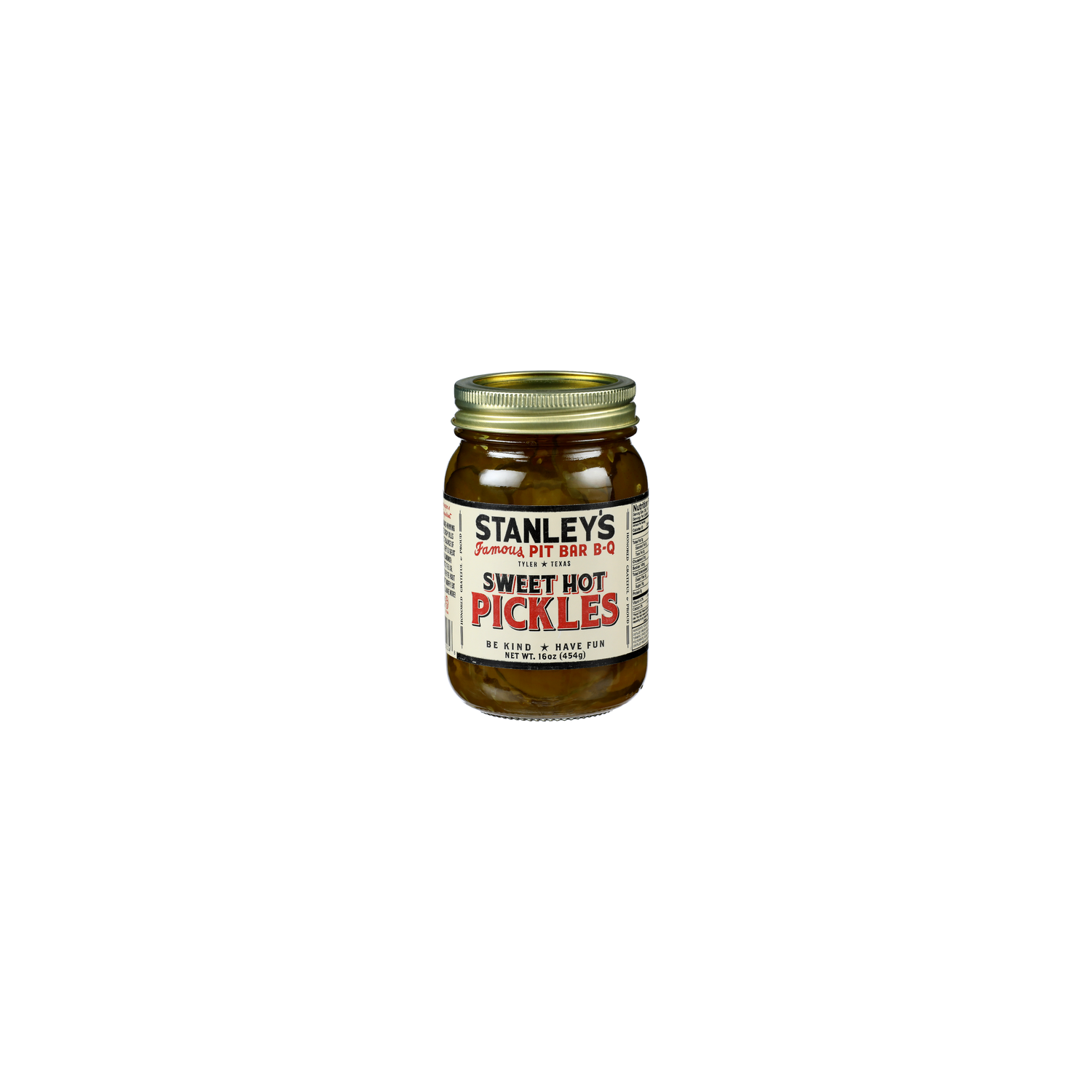 STANLEY's FAMOUS PIT BAR B-Q Sweet Hot Pickles - 16 Ounce Image 1 of 4