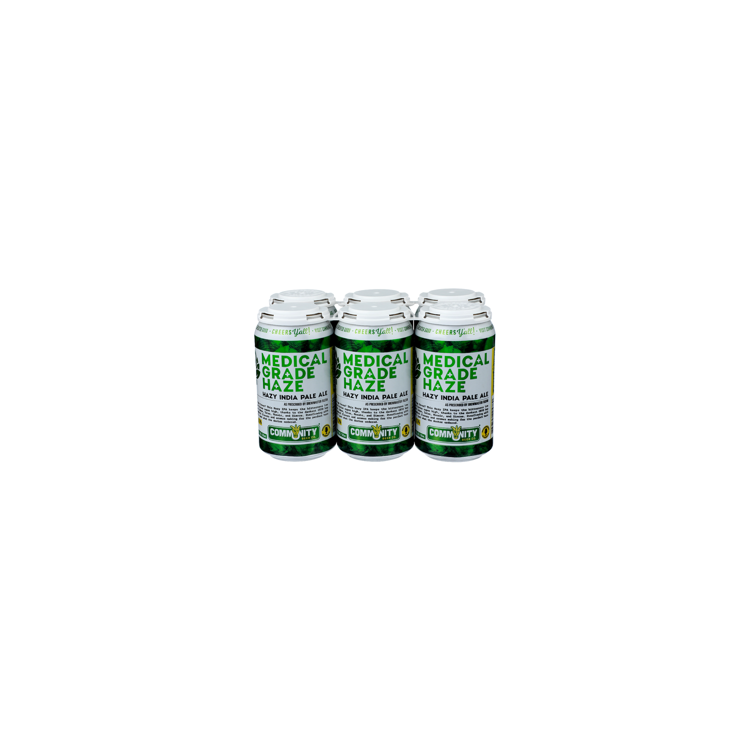 Community Beer CO. Hazy India Pale Ale Medical Grade Haze - 6 Count Image 1 of 2
