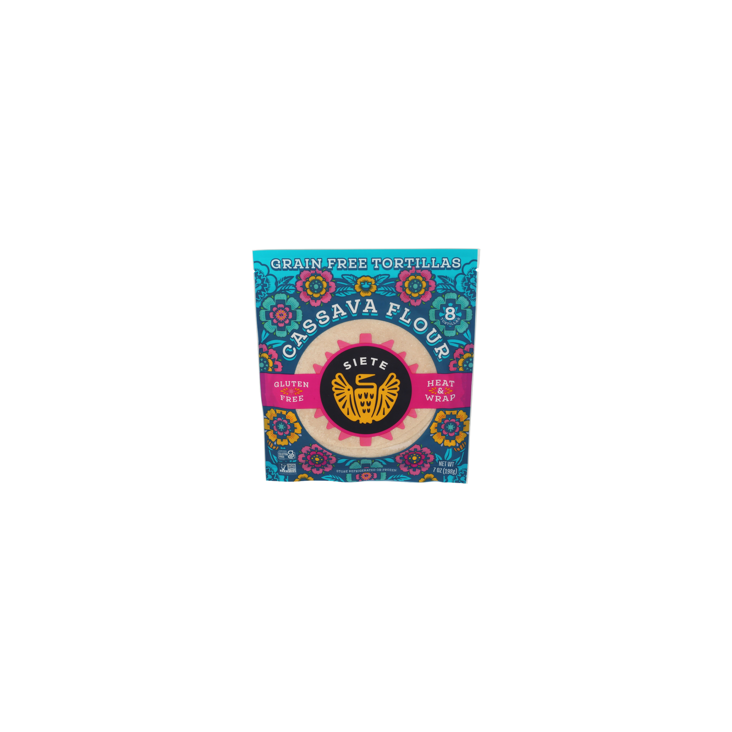 SIETE Grain Free Cassava Flour Tortillas - 0.875 Ounce - 8 Count Image 1 of 4