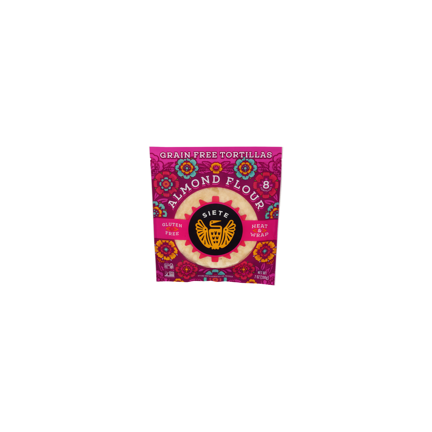SIETE Almond Flour Tortillas - 0.875 Ounce - 8 Count - Super 1 Foods