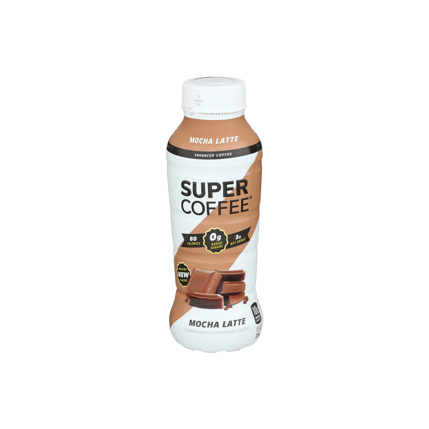 Super Coffee Mocha Sweet & Creamy Enhanced Beverage - 12 Fluid