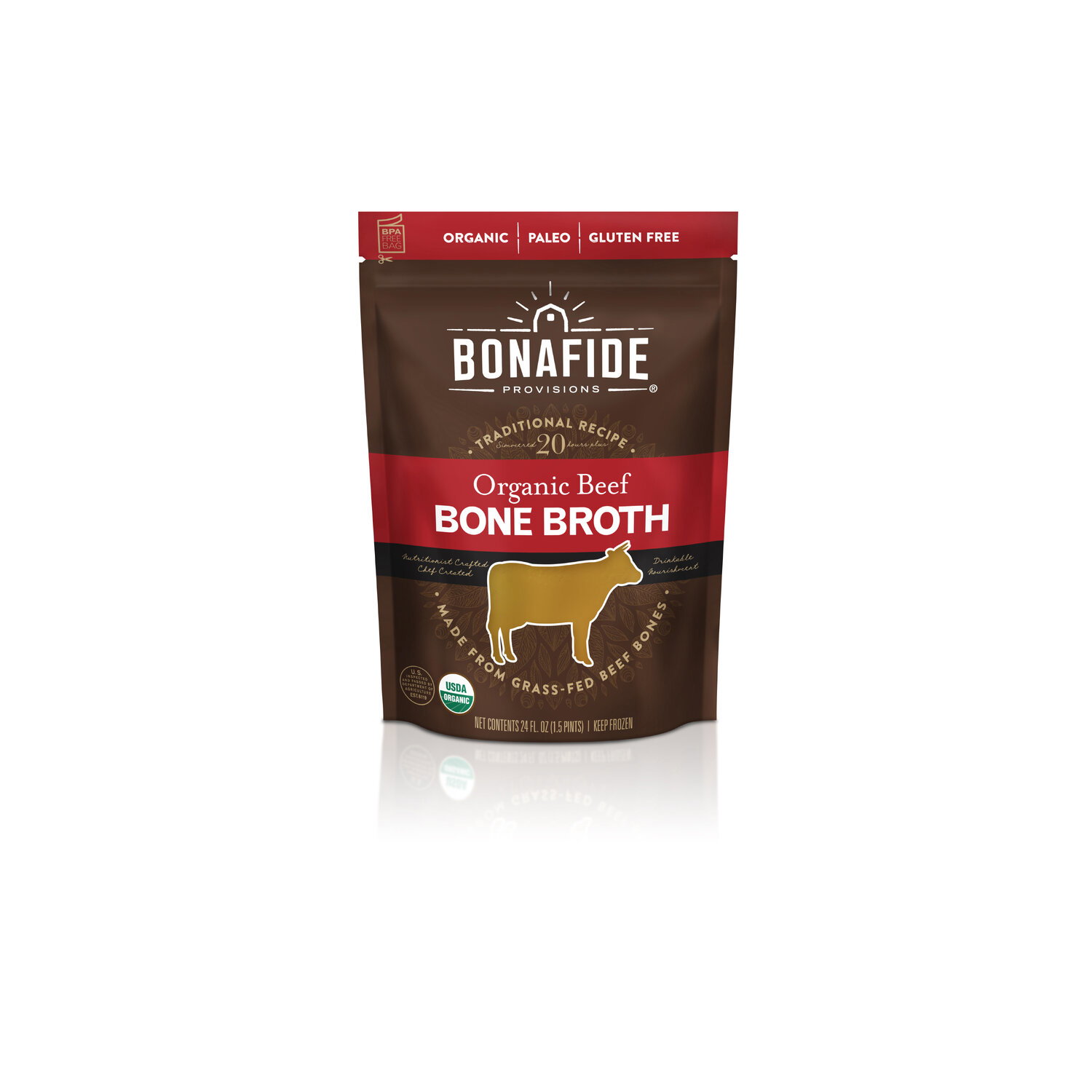 Bonafide Provisions Organic Beef Bone Broth - 24 Fluid Ounce Image 1 of 4