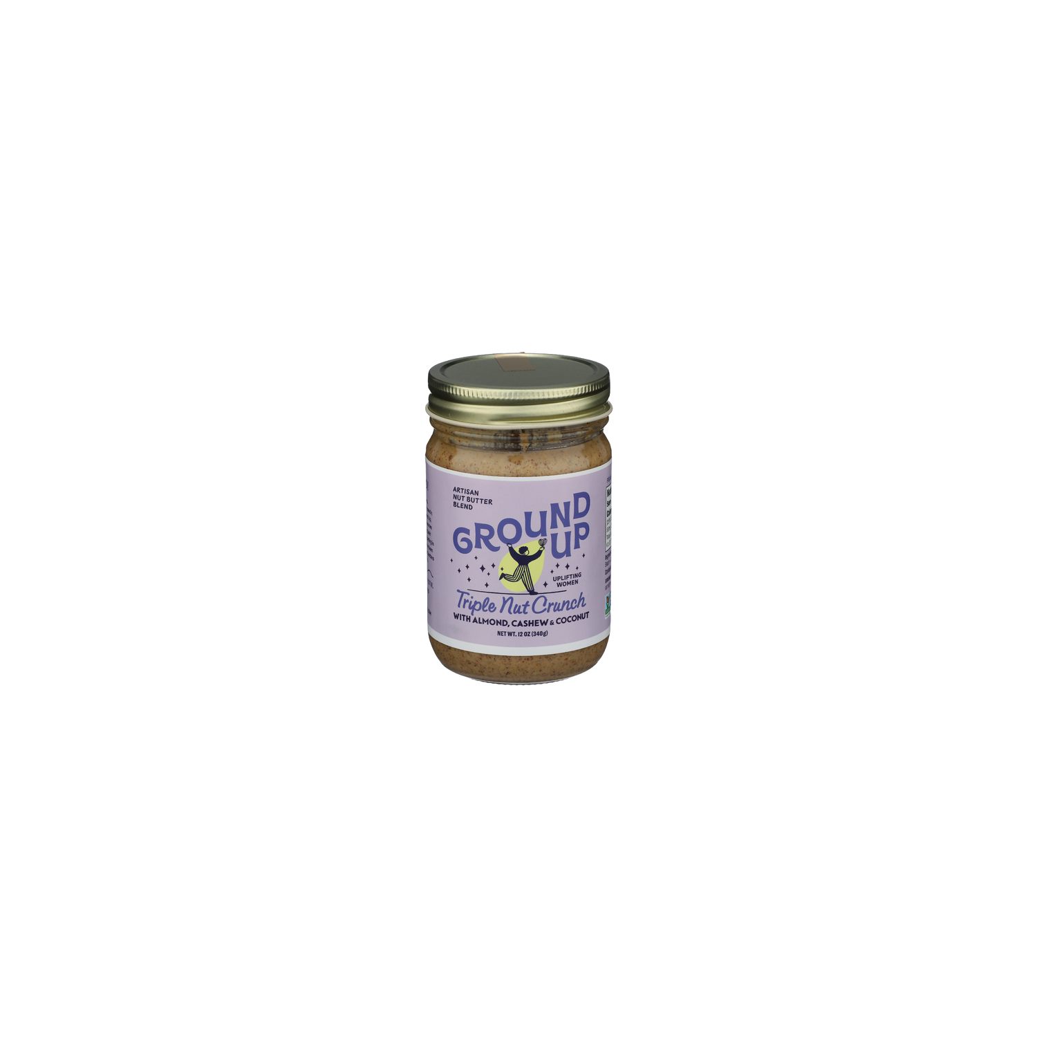 Ground Up Triple Nut Crunch Butter - 12 Ounce Image 1 of 4
