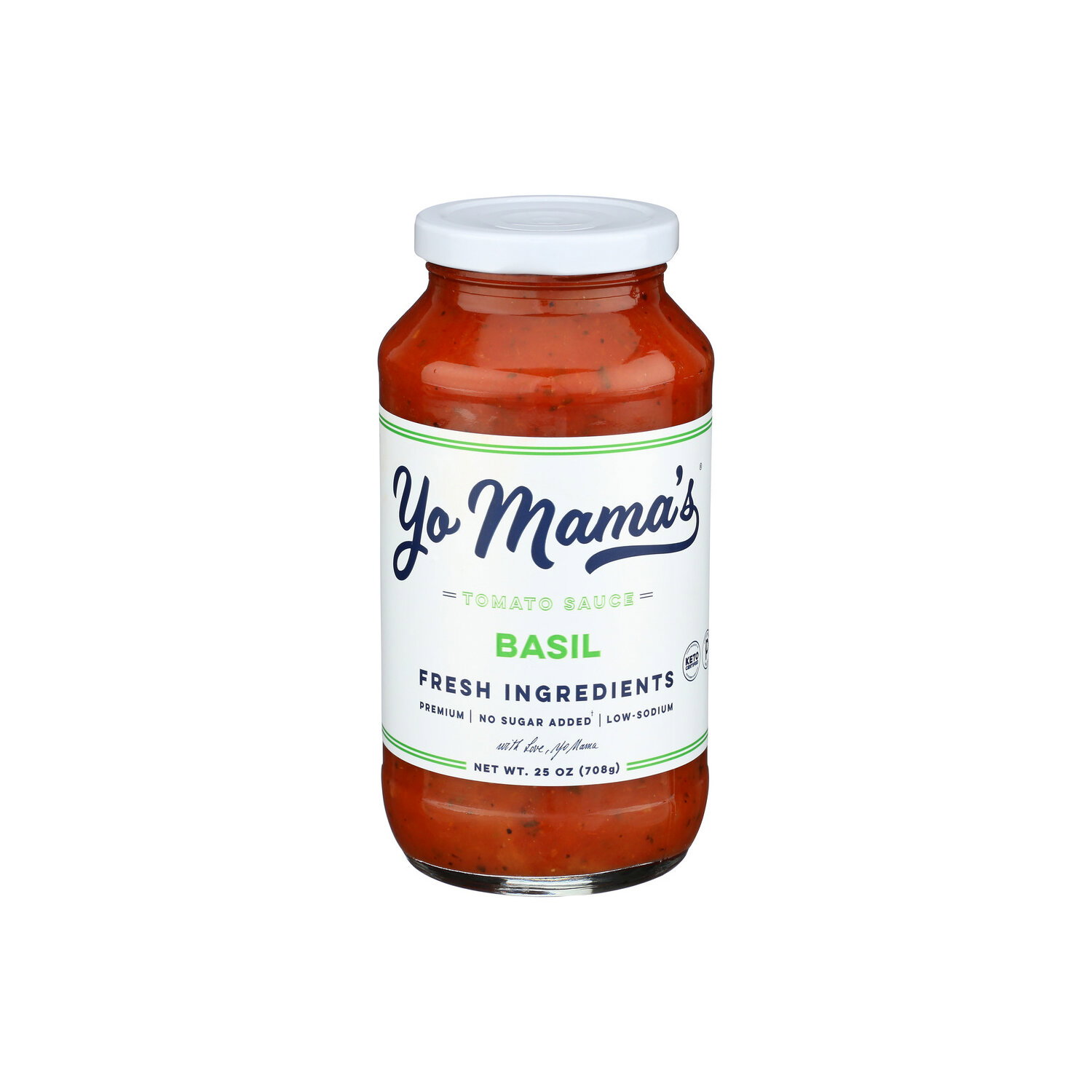 Yo MAMA's Foods Basil Tomato Sauce - 25 Ounce Image 1 of 4