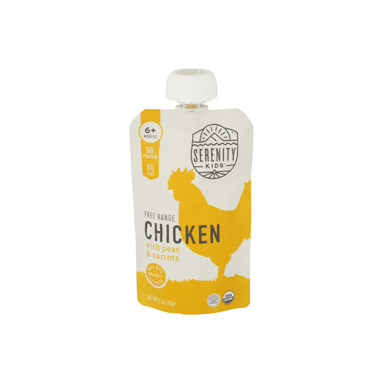 Serenity Kids Chicken Puree 100% Free Range Organic Baby Food - 3.5 Ounce Image 1 of 4