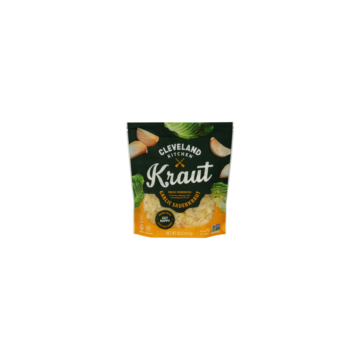 Cleveland Kraut Roasted Garlic Sauerkraut - 16 Ounce Image 1 of 4