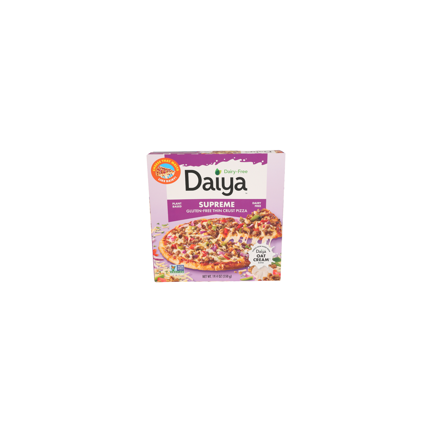 Daiya Pizza Supreme Frozen Pizza Dairy Free Gluten Gourmet Meatless Sausage And Vegetables - 19.4 Ounce Image 1 of 4