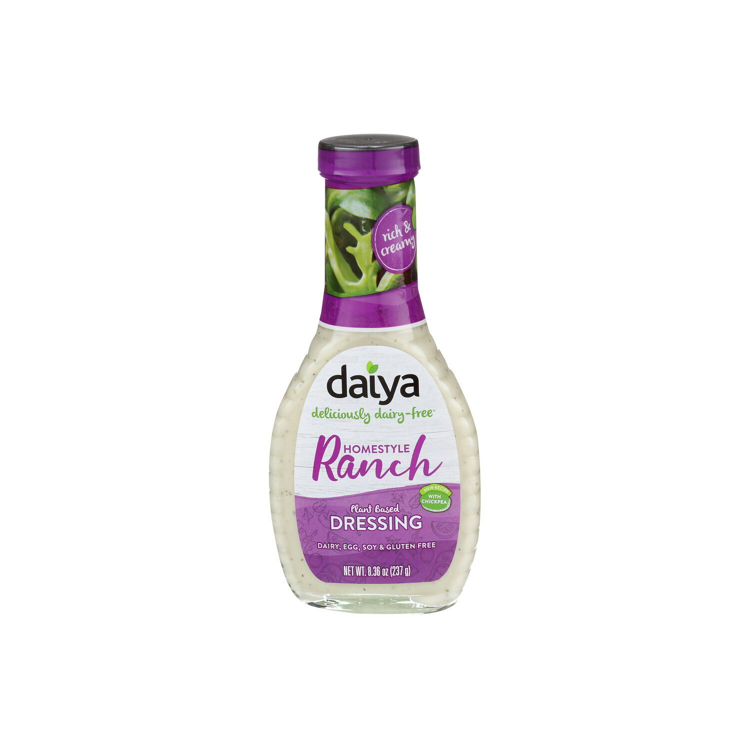 Daiya Salad Dressing Ranch Salad Dressing Dairy Free Homestyle Vegan - 8.36 Ounce Image 1 of 4