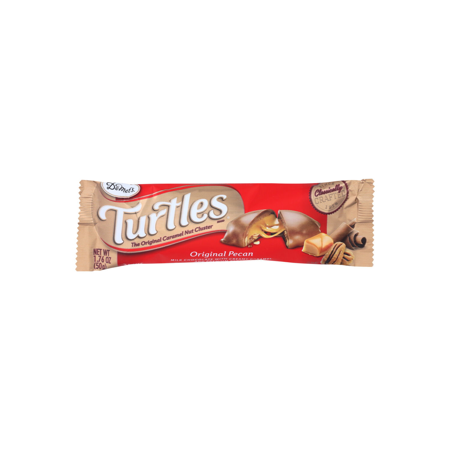 Demet's Turtles Original Pecan The Caramel Nut Cluster - 0.587 Ounce - 3 Count Image 1 of 4