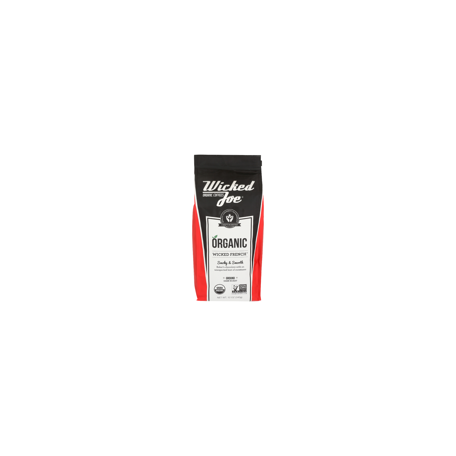 Wicked Joe Organic Coffees Dark Roast Ground French Coffee - 12 Ounce Image 1 of 3