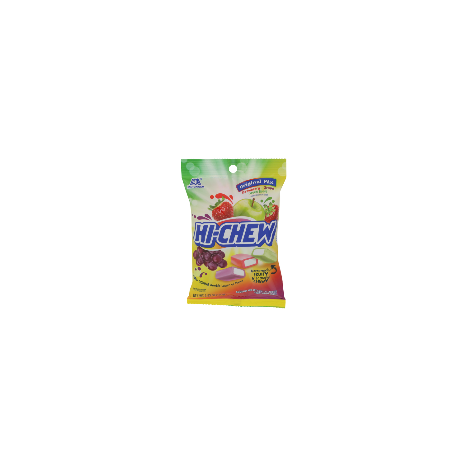 HI-CHEW Grape Green Apple Strawberry Original Mix Fruit Chews - 3.53 Ounce Image 1 of 4