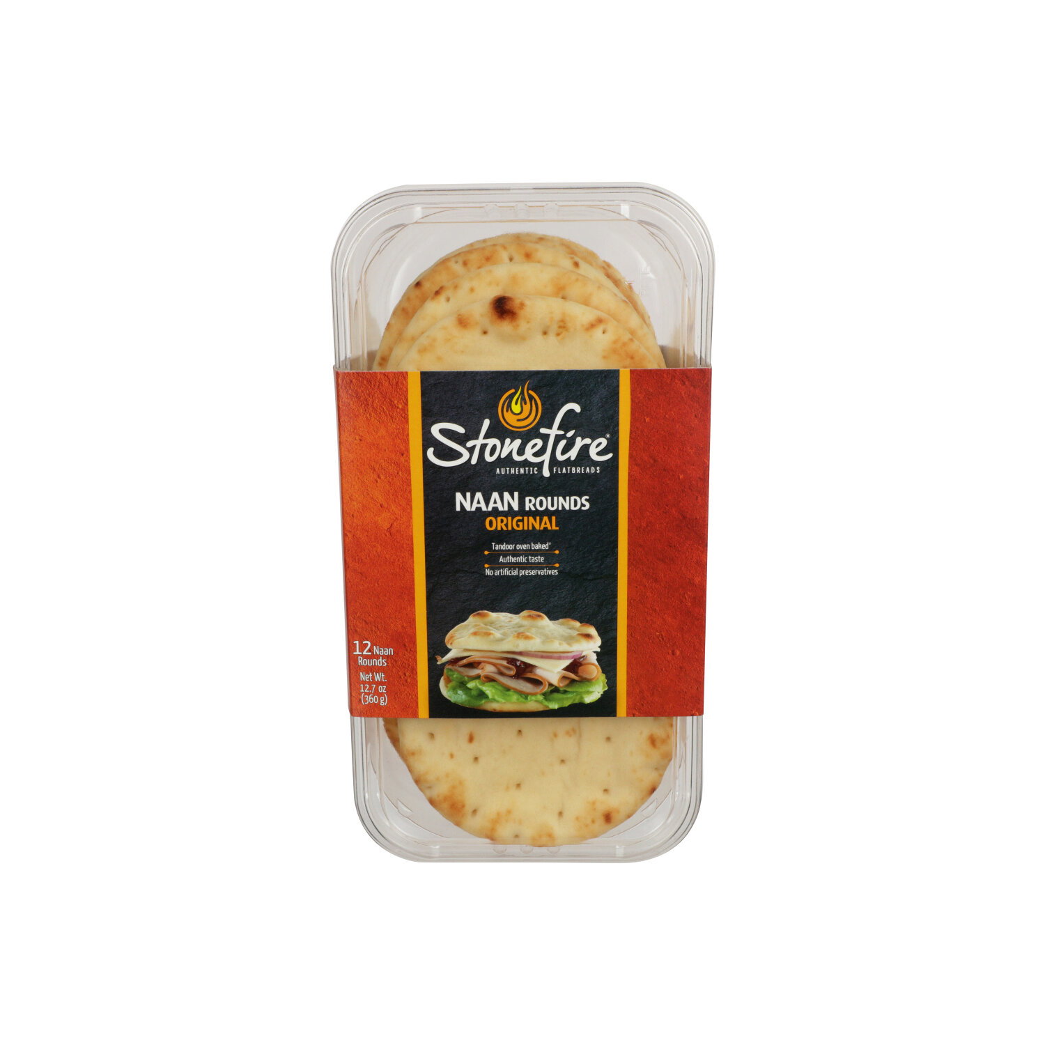 Stonefire Naan Rounds Original - 1.058 Ounce - 12 Count Image 1 of 2