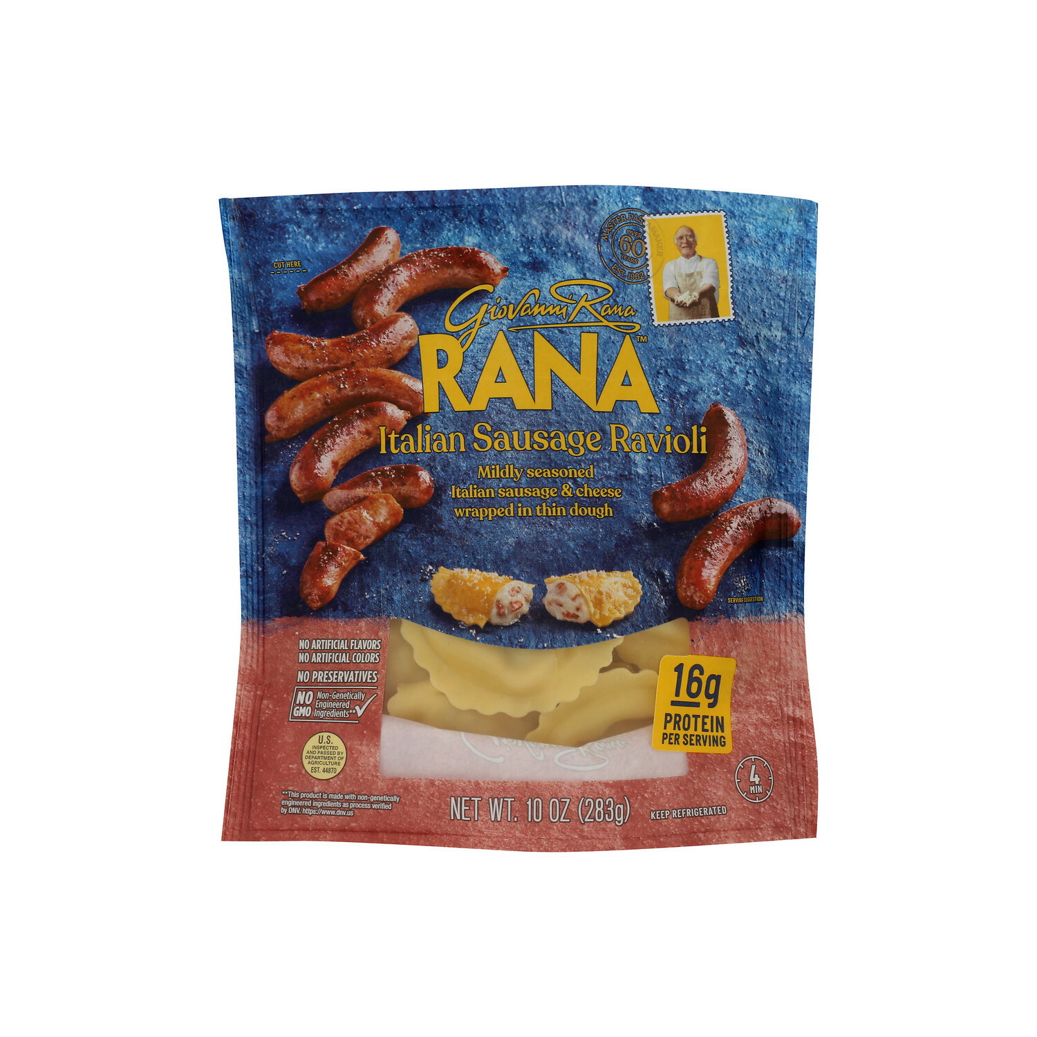 Giovanni Rana Italian Sausage Ravioli - 10 Ounce Image 1 of 4