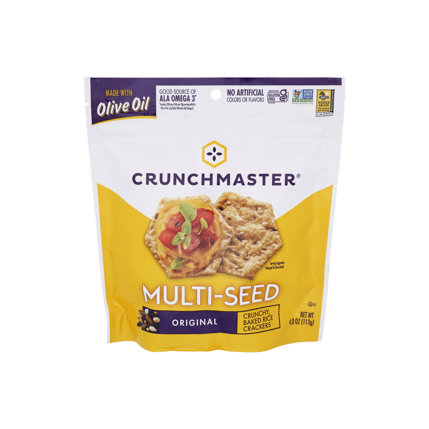 Crunchmaster Gluten Free Original Multi-Seed Crackers - 4 Ounce Image 1 of 4