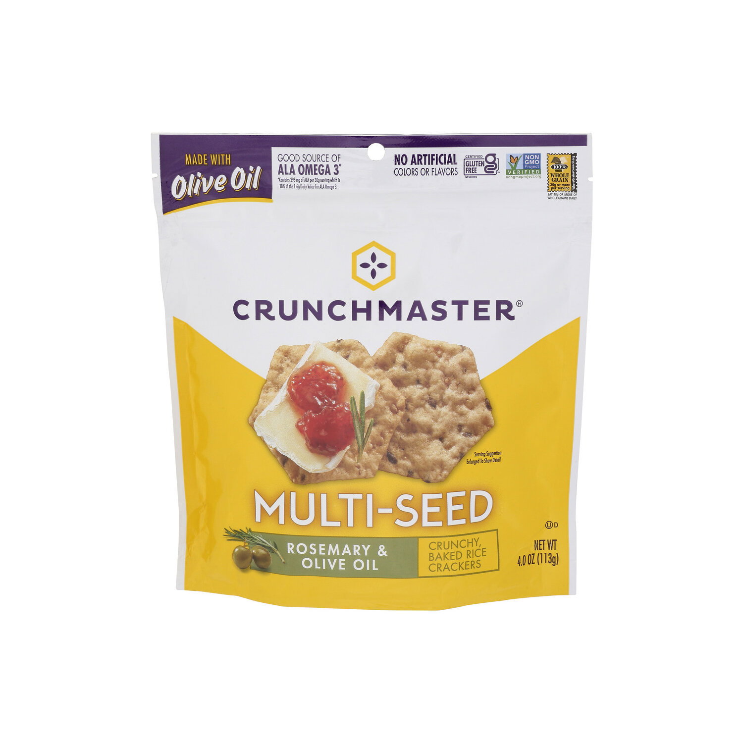 Crunchmaster Rosemary & Olive Oil Multi-Seed - 4 Ounce Image 1 of 4