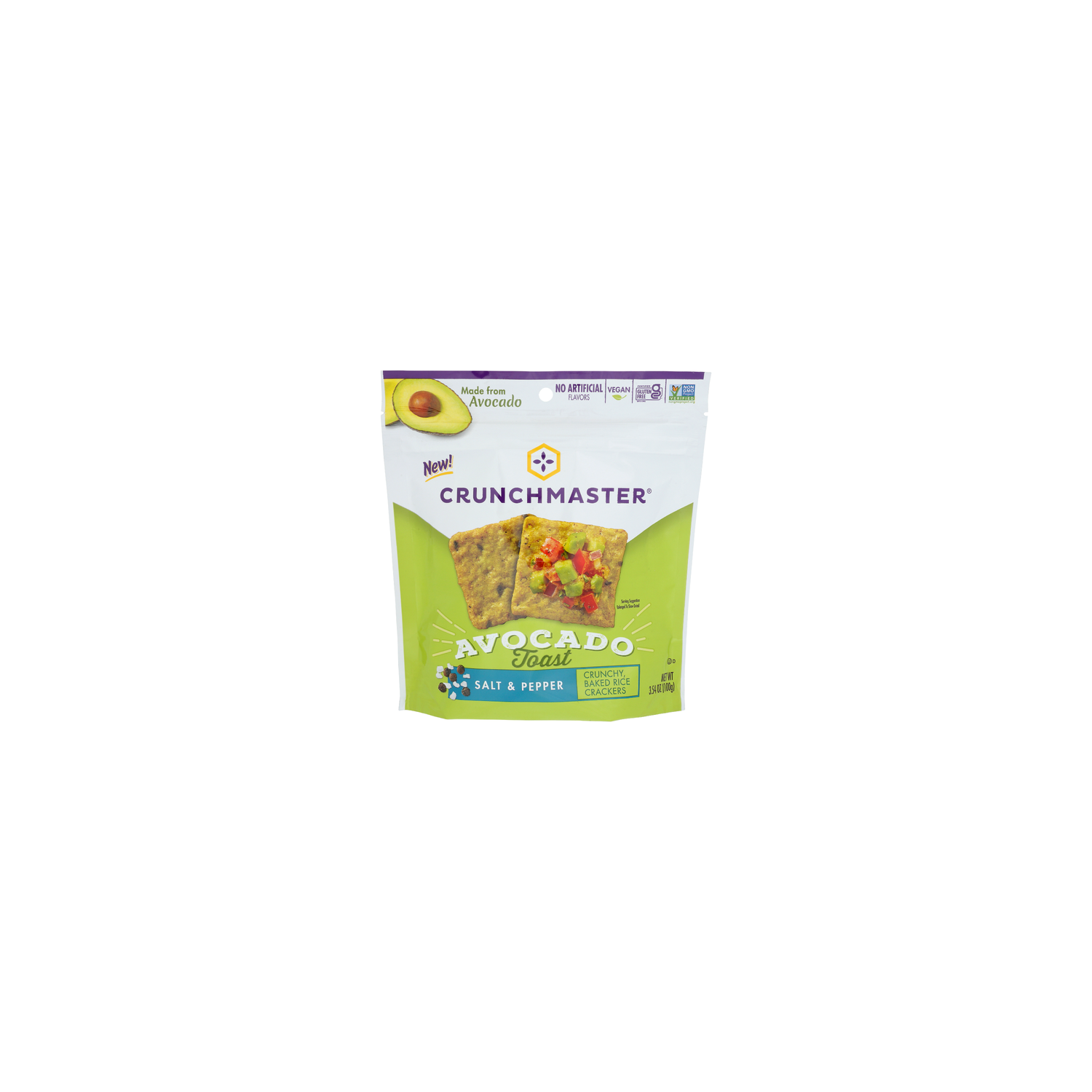 Crunchmaster Salt & Pepper Avocado Toast - 3.54 Ounce Image 1 of 4