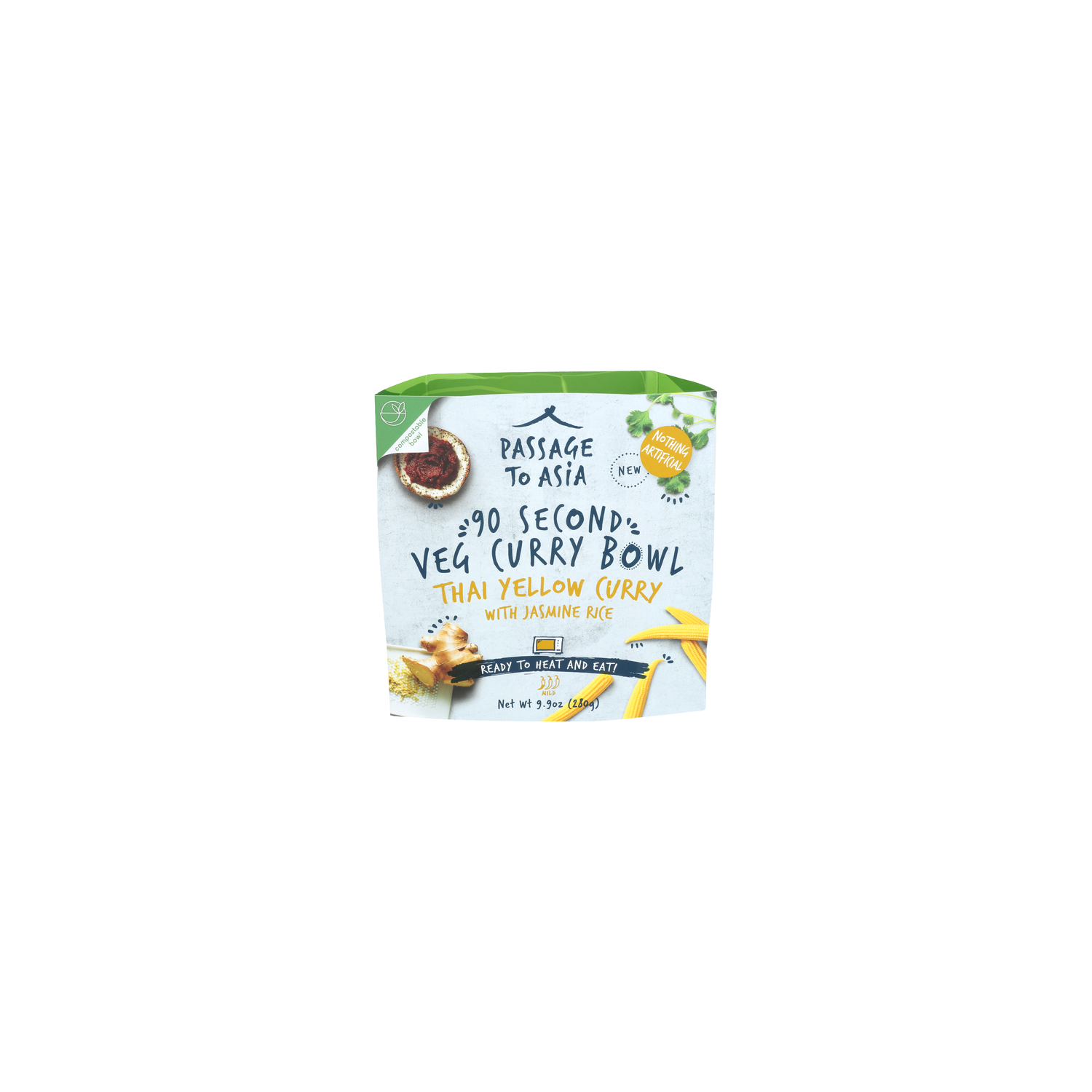 Passage Foods Veg Curry Thai Yellow Heat-And-Eat To Asia Bowl - 9.9 Ounce Image 1 of 4