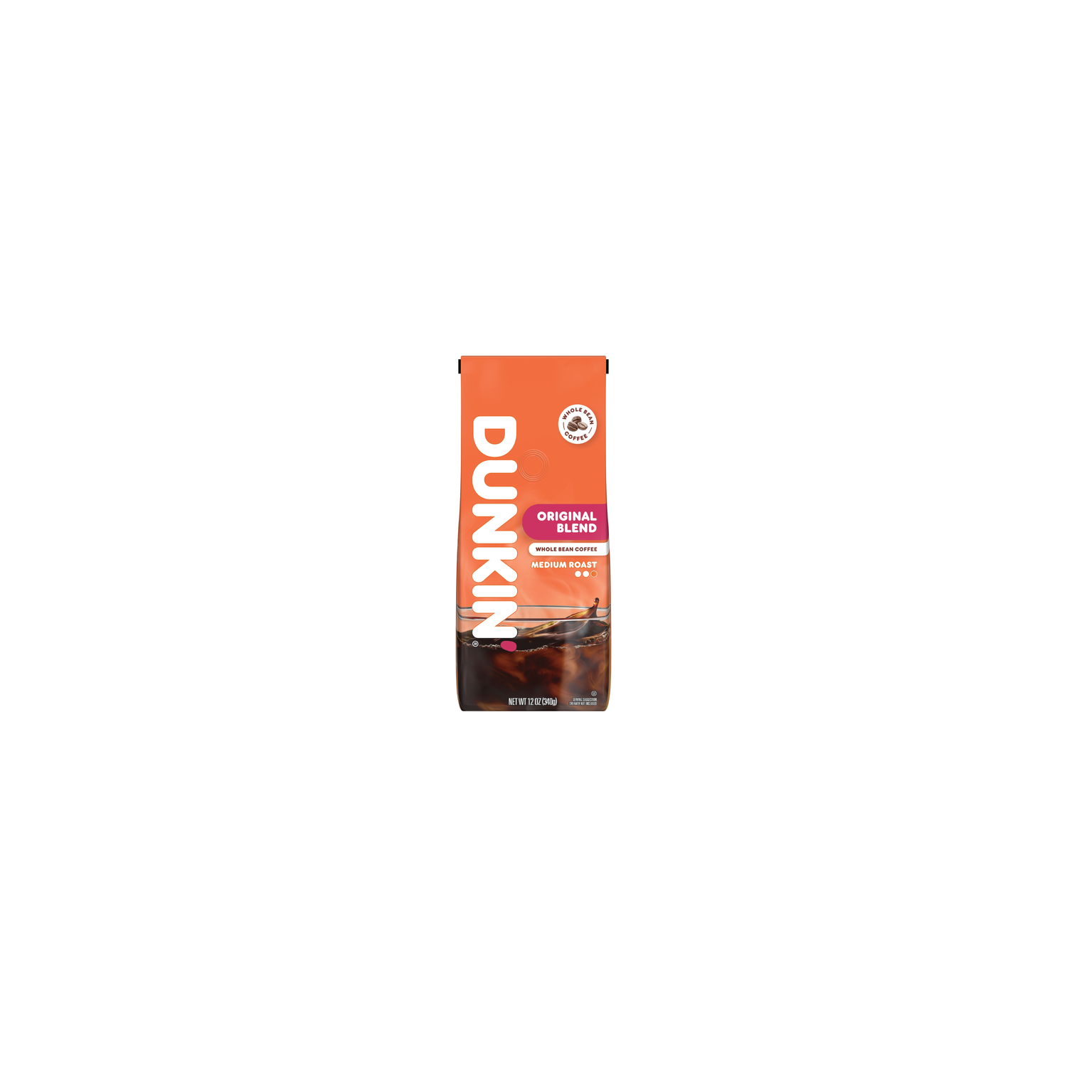 Dunkin' Original Medium Roast Blend Whole Bean Coffee - 12 Ounce Image 1 of 4