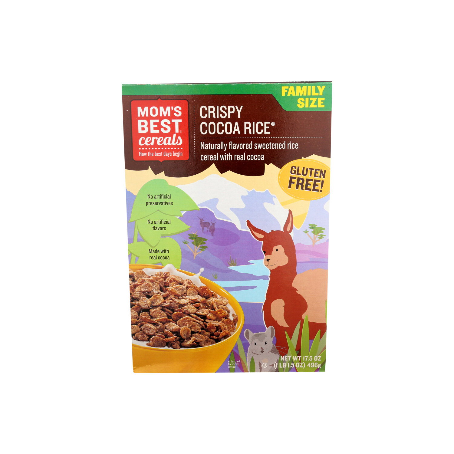 MOM's Best Cereals Ready To Eat Cereal Crispy Cocoa Rice - 17.5 Ounce Image 1 of 4