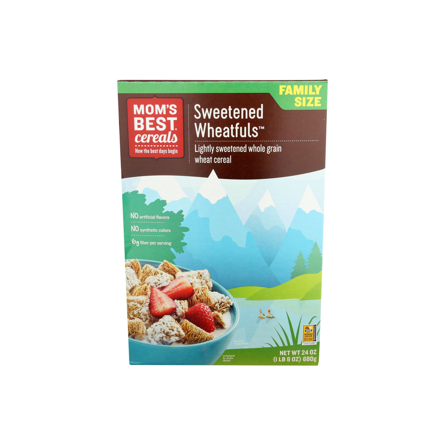 MOM'S BEST cereals Family Size Sweetened Wheatfuls - 24 Ounce Image 1 of 4