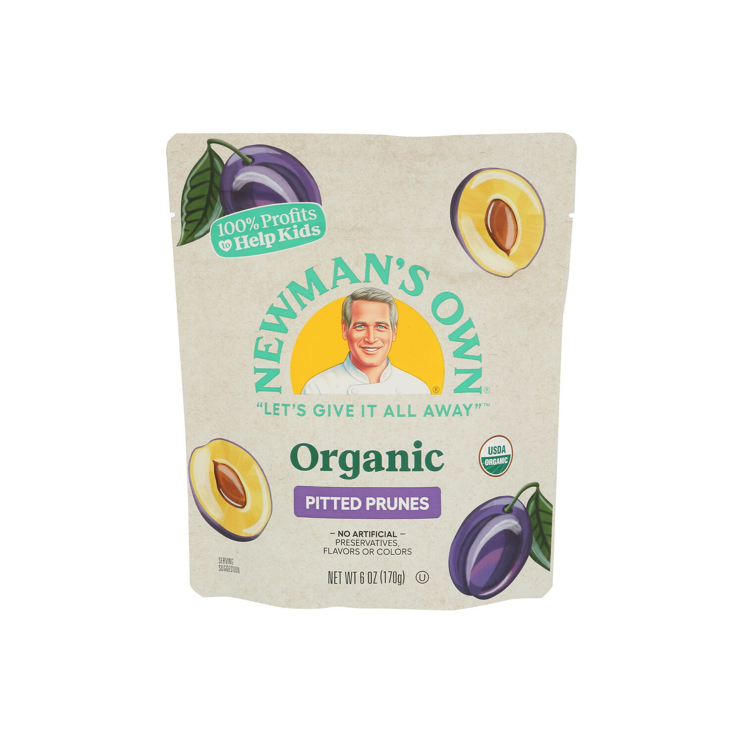NEWMAN's Own Organics Prunes - 6 Ounce Image 1 of 4