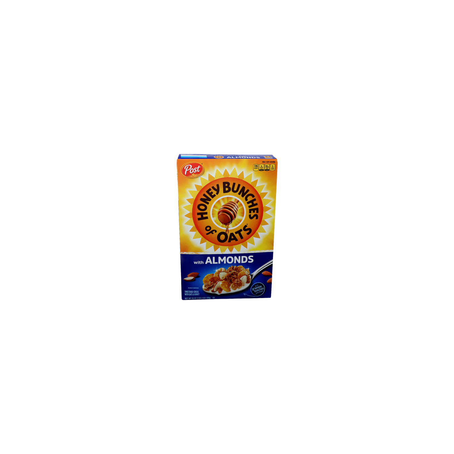 Post Honey Bunches Of Oats With Almonds Sweetened Cereal Oats & Honey - 18 Ounce Image 1 of 4